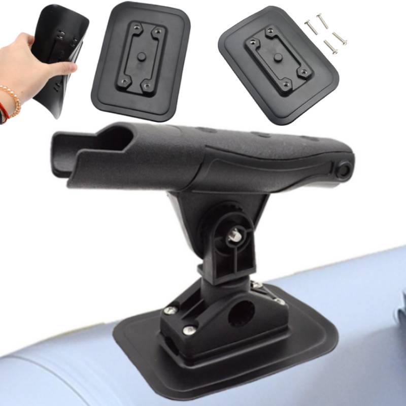 Fishing Kayak Fish Finder Mount - 1 Set Aufblasbares Boot Angelrutenhalterung Fixierbasis