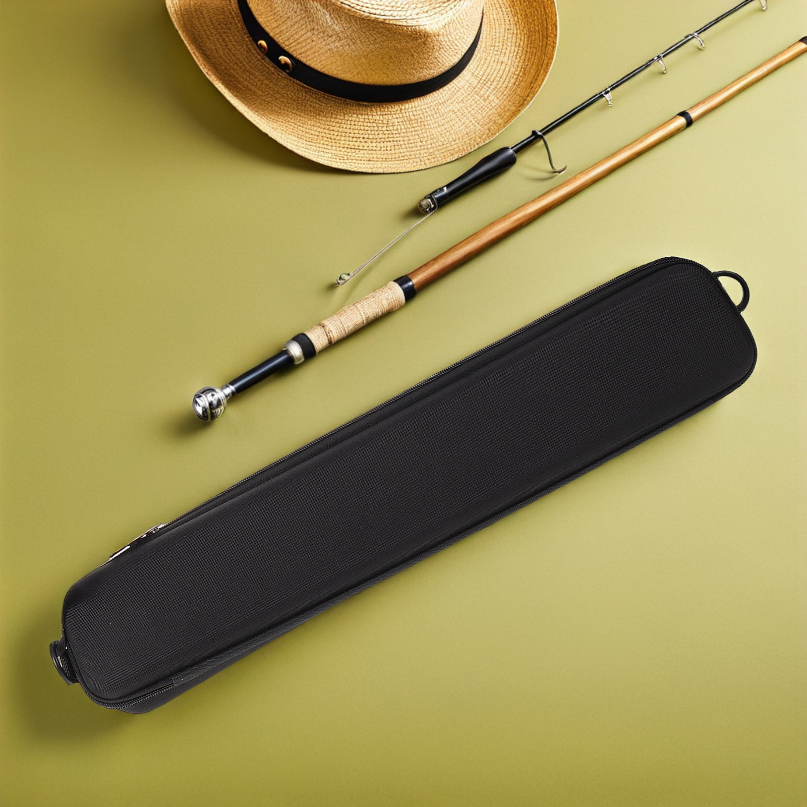 Fishing Kayak Storage Bag - Hartschalen-Angelrutenkoffer Wasserdichter EVA-Schutz Reise-Ruten-Organizer-Tasche für Kajak,