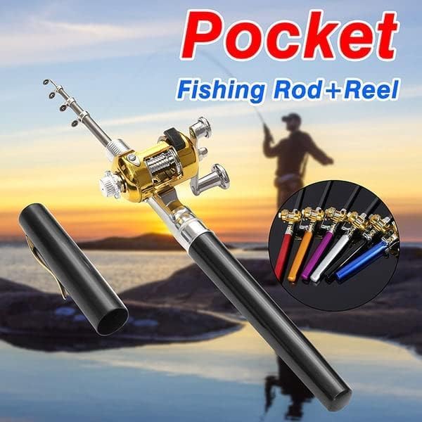 Penn Reel Fierce - Stift-Angelrute und Rollen-Kombination, Mini-Angelrute im Taschenformat,