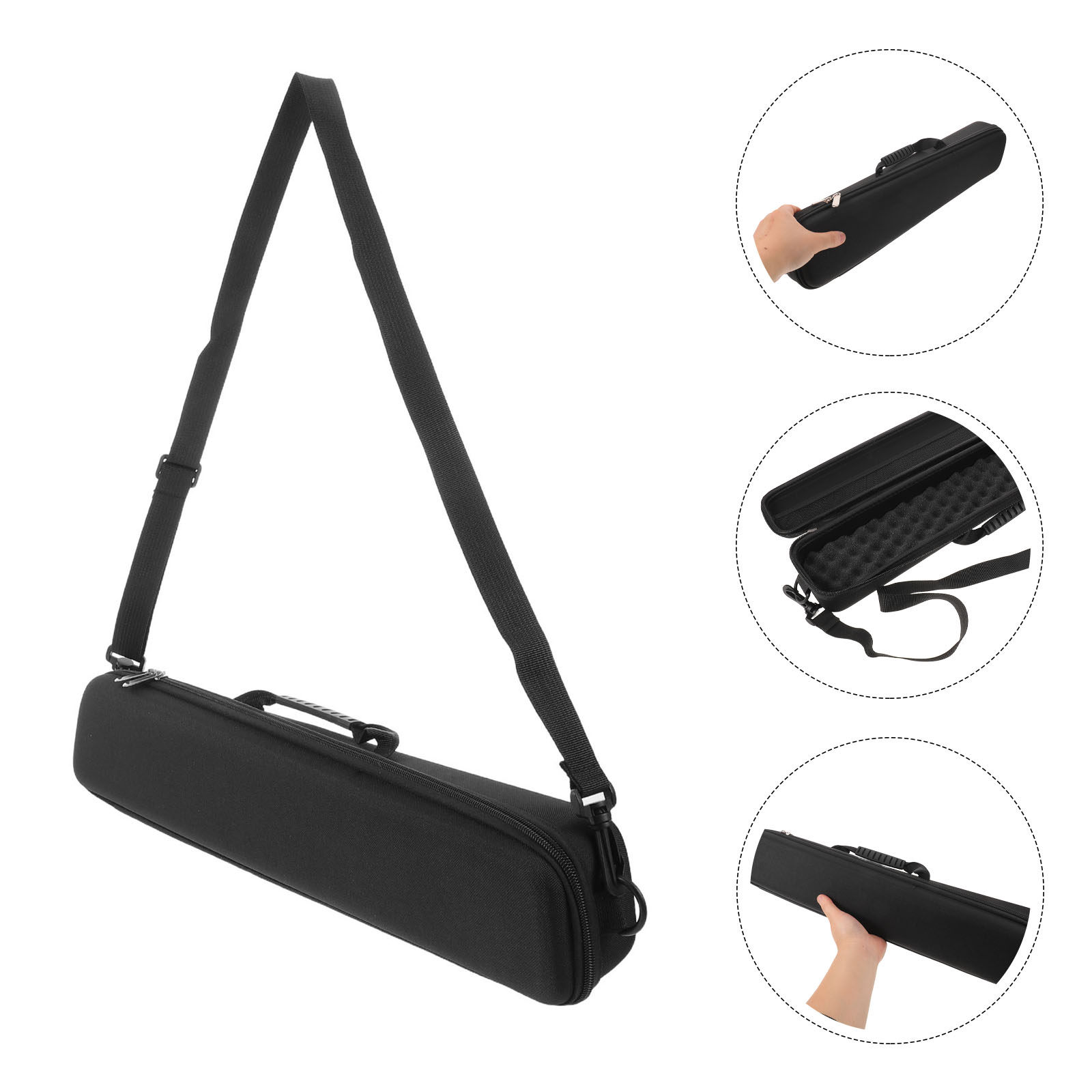 Fishing Kayak Storage Bag - Hartschalen-Angelrutenkoffer Wasserdichte EVA-Schutztasche für Reisen, Organizer