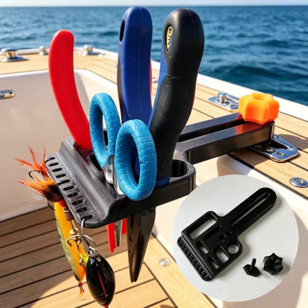 Fishing Kayak Crate - Kayak T-Slot Angelzubehör-Aufbewahrungsbox, Robuste Angelgerät-Sortierbox, Geeignet