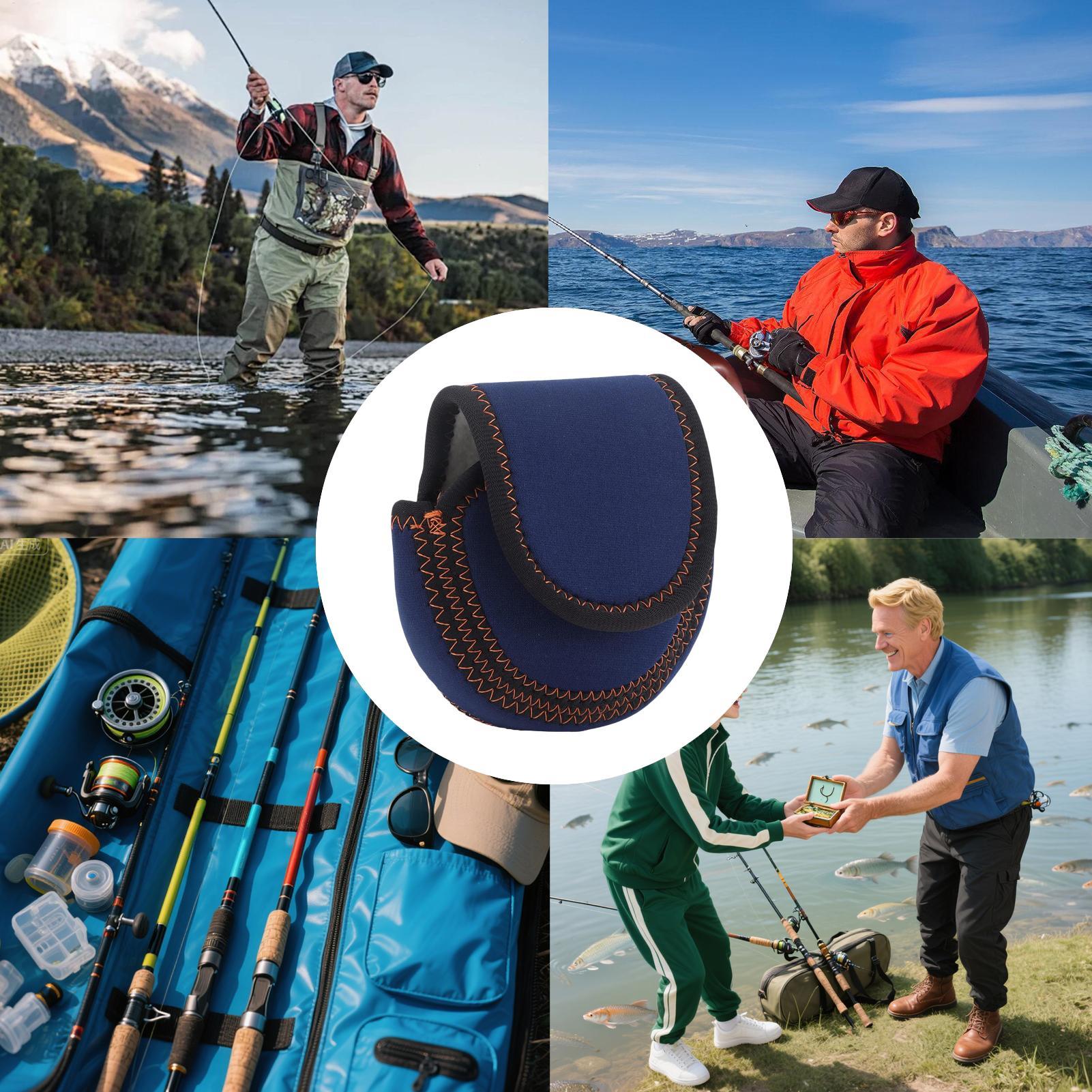 Fishing Kayak Storage Bag - Neopren-Schutzhülle für Angelrollen, Tasche mit Reißverschluss