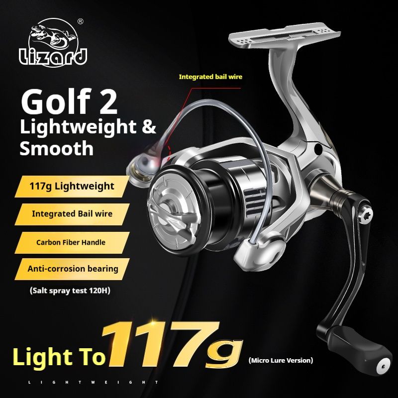 Kastking Reel Zephyr - Lizard Golf 2 Metallspulenrolle für Meeresangeln