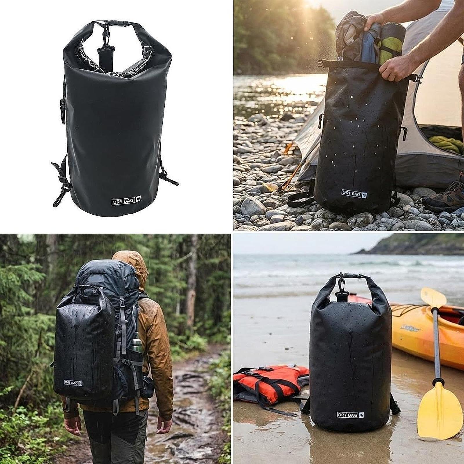 Fishing Kayak Storage Bag - Wasserdichte Trockentasche, Aufbewahrungstasche mit verstellbarem Riemen,