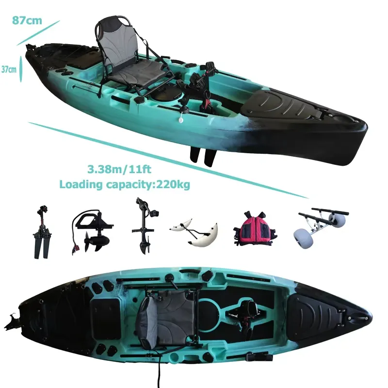 Angelkajak mit Flossenantrieb, – Fishing Kayak Sit In Bewertung und Preis