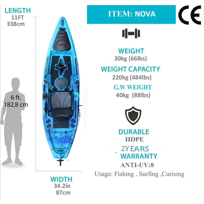 Angelkajak mit Flossenantrieb, – Fishing Kayak Sit In Bewertung und Preis
