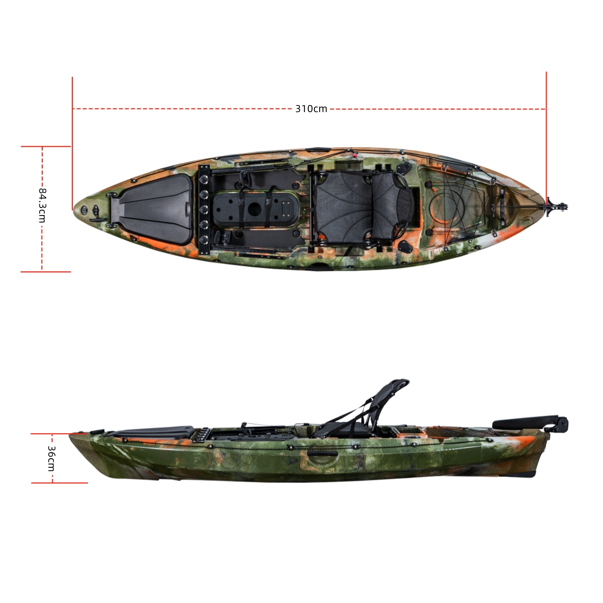 LSF Erstklassiges Einzel-Angel – Fishing Kayak Seat Bewertung und Preis