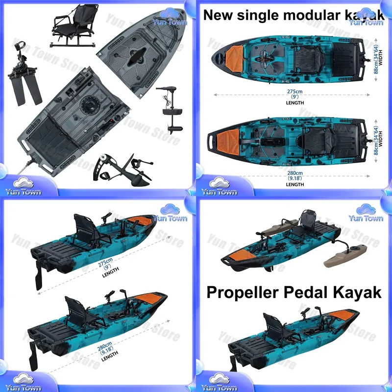 Modulares 9,5-Fuß-Sit-on-Top-K – Fishing Kayak Sit In Bewertung und Preis