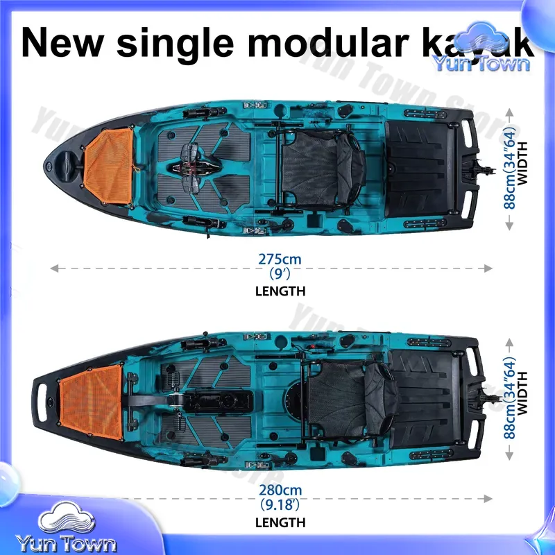 Modulares 9,5-Fuß-Sit-on-Top-K – Fishing Kayak Sit In Bewertung und Preis